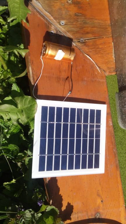 Solar Charging a capacitor