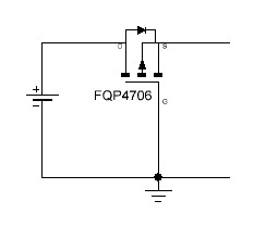 Reverse voltage protection with P-FET